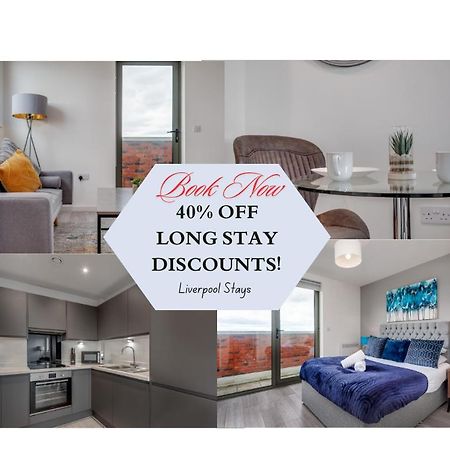 Huge Long Stay Savings! City View Balcony Penthouse Ліверпуль Екстер'єр фото